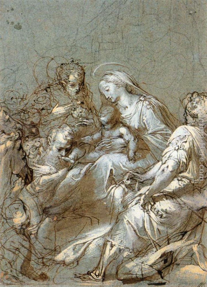 The Adoration of the Magi painting - Federico Fiori Barocci The Adoration of the Magi art painting